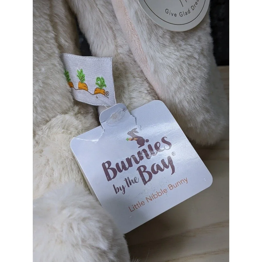 Bunnies By The Bay FLOPPY NIBBLE Cream Bunny Rabbit  Plush Lovey Paper Tags Gift